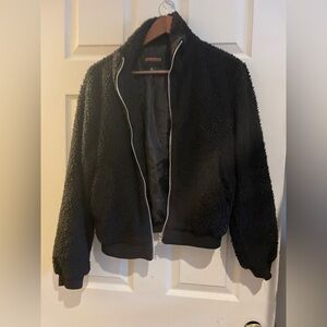 Teen 
Ambience outerwear black zip up jacket-small